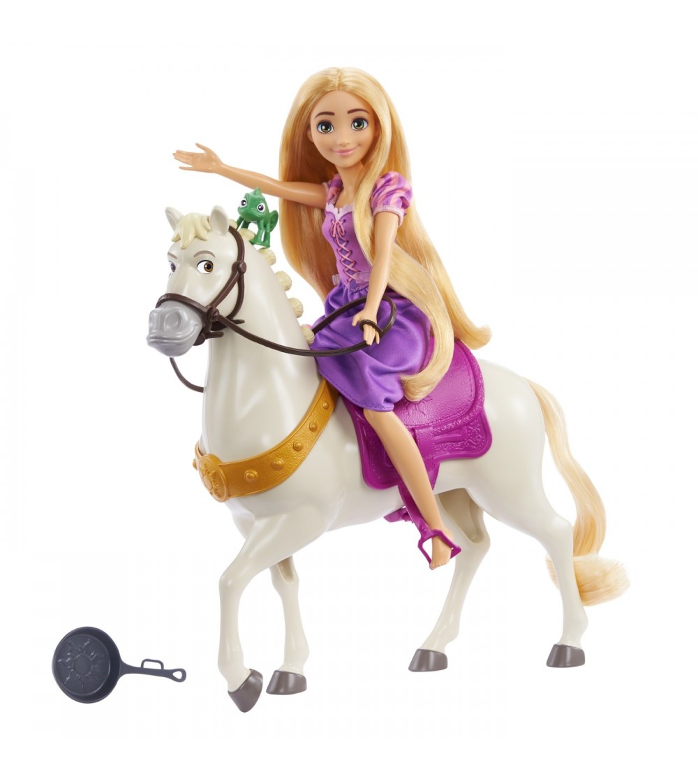 Disney Princess set papusa Rapunzel si calul Maximus - Jucării cu prințese Disney Princess set papusa Rapunzel si calul Maximus - Jucării cu prințese