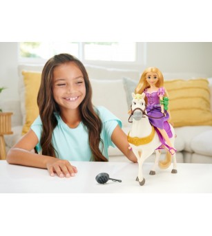 Disney Princess set papusa Rapunzel si calul Maximus - Jucării cu prințese Disney Princess set papusa Rapunzel si calul Maximus - Jucării cu prințese