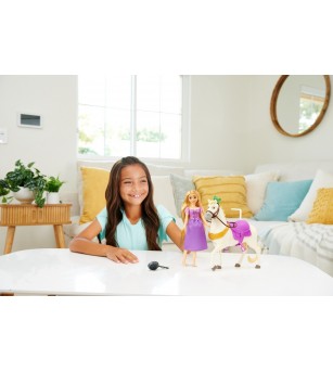 Disney Princess set papusa Rapunzel si calul Maximus - Jucării cu prințese Disney Princess set papusa Rapunzel si calul Maximus - Jucării cu prințese