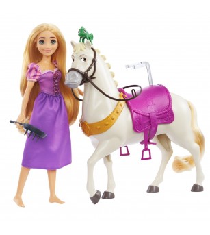 Disney Princess set papusa Rapunzel si calul Maximus - Jucării cu prințese Disney Princess set papusa Rapunzel si calul Maximus - Jucării cu prințese