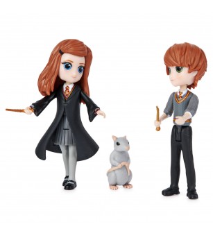 Harry Potter Wizarding world magical minis set 2 figurine Ron si Ginny Weasley - Jucării cu Harry Potter