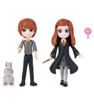 Harry Potter Wizarding world magical minis set 2 figurine Ron si Ginny Weasley - Jucării cu Harry Potter