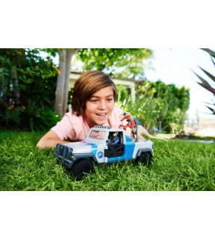 Set de joaca Jurassic World Dino Trackers - Camioneta Search and Smash si Dinozaur Atrociraptor - Jucării cu dinozauri