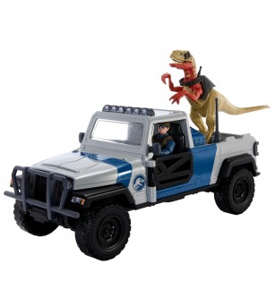 Set de joaca Jurassic World Dino Trackers - Camioneta Search and Smash si Dinozaur Atrociraptor - Jucării cu dinozauri