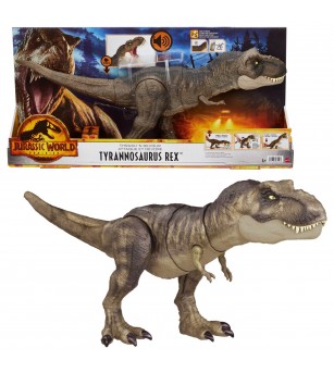 Figurina Jurassic World - Thrash N Devour, Dinozaur Tyrannosaurus Rex - Jucării cu dinozauri Figurina Jurassic World - Thrash N Devour, Dinozaur Tyrannosaurus Rex - Jucării cu dinozauri
