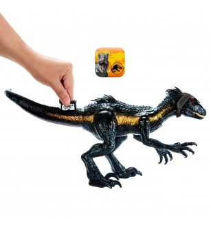 Figurina Jurassic World Track N Attack - Dino Trackers, Dinozaur Indoraptor - Jucării cu dinozauri