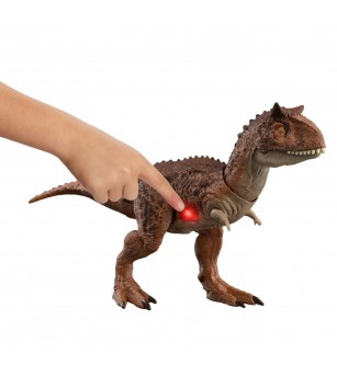 Figurina Jurassic World Epic Attack - Battle Chompin, Dinozaur Carnotaurus - Jucării cu dinozauri