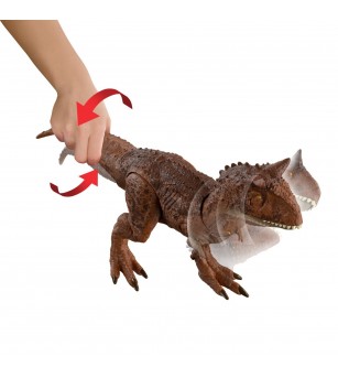 Figurina Jurassic World Epic Attack - Battle Chompin, Dinozaur Carnotaurus - Jucării cu dinozauri
