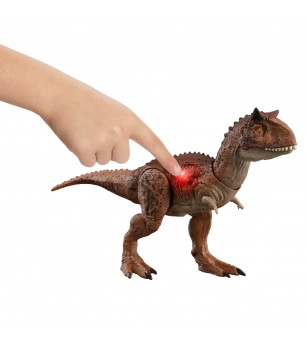 Figurina Jurassic World Epic Attack - Battle Chompin, Dinozaur Carnotaurus - Jucării cu dinozauri