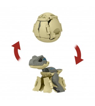 Jurassic world fierce changers hidden hatchers dinozaur transformabil velociraptor blue - Jucării cu dinozauri