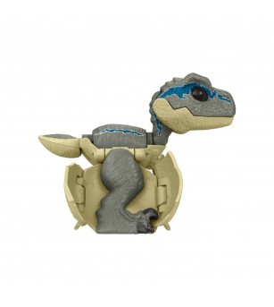 Jurassic world fierce changers hidden hatchers dinozaur transformabil velociraptor blue - Jucării cu dinozauri