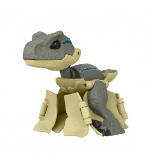 Jurassic world fierce changers hidden hatchers dinozaur transformabil velociraptor blue - Jucării cu dinozauri