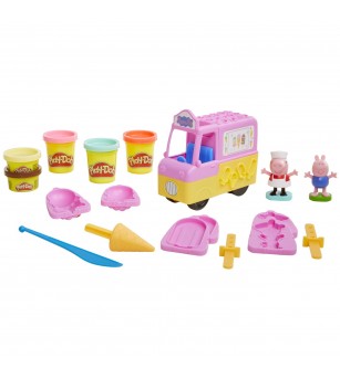 Play doh Peppa Pig si masina de inghetata - Jucării cu Peppa Pig