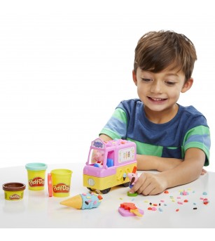 Play doh Peppa Pig si masina de inghetata - Seturi cu plastilină și modelare
