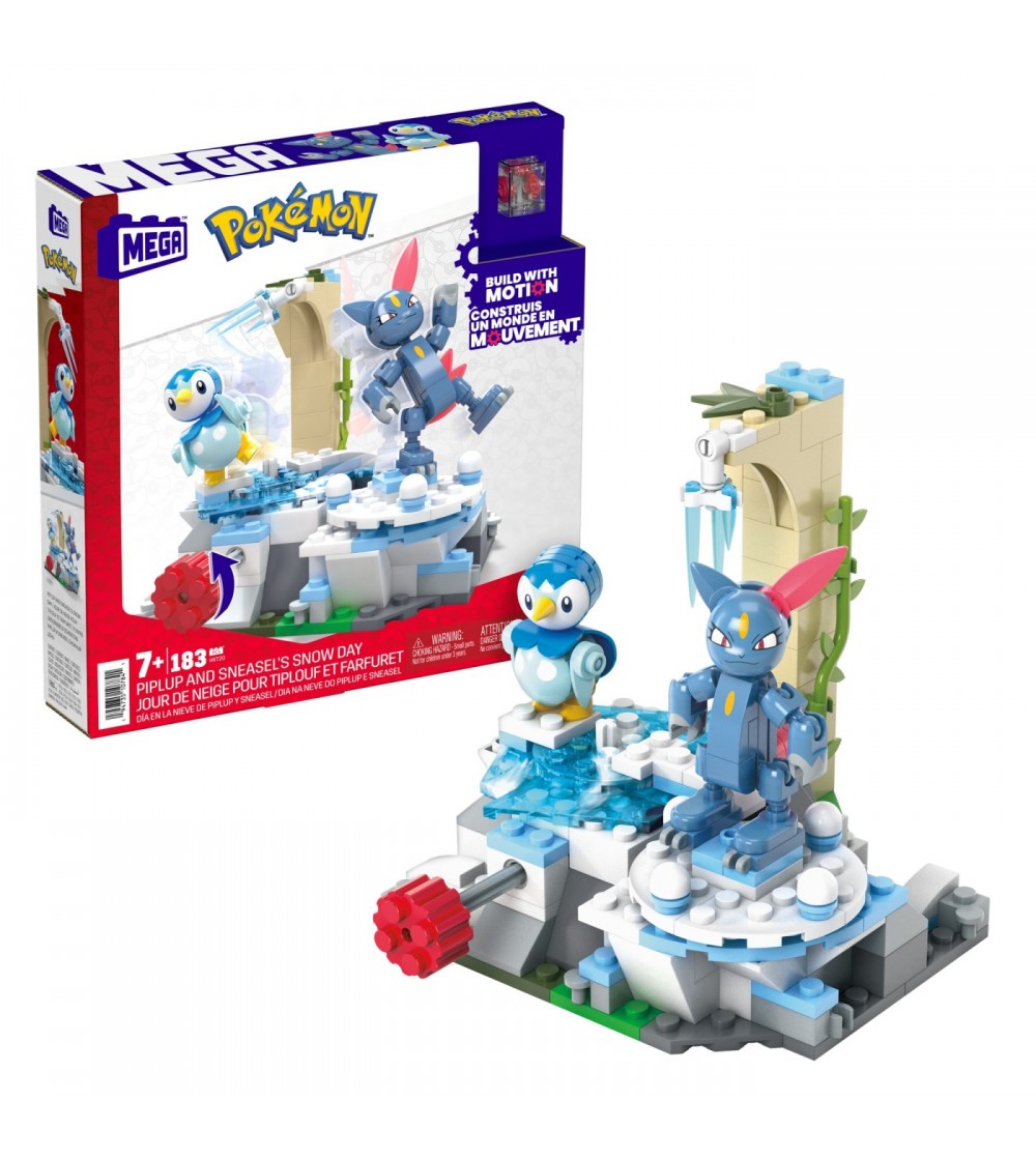 Pokemon Mega ziua cu zapada a lui Piplup si Sneasel - Figurine