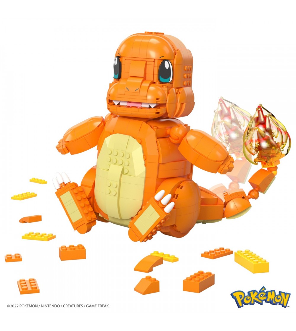 Pokemon Mega Construx Jumbo Charmander Salameche - Figurine
