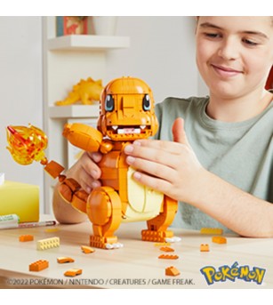 Pokemon Mega Construx Jumbo Charmander Salameche - Figurine