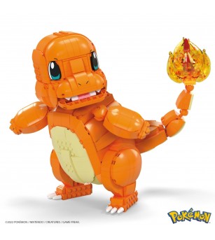 Pokemon Mega Construx Jumbo Charmander Salameche - Figurine