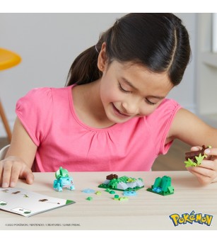 Pokemon Mega set de constructie padurea lui Bulbasaurus - Figurine Pokemon Mega set de constructie padurea lui Bulbasaurus - Figurine