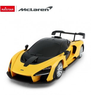 Masina cu telecomanda McLaren Senna galben cu scara 1 la 18 - Mașinuțe cu telecomandă