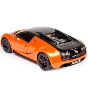 Masina cu telecomanda Bugatti Grand Sport Vitesse portocalie cu scara 1 la 18 - Mașinuțe cu telecomandă Masina cu telecomanda Bugatti Grand Sport Vitesse portocalie cu scara 1 la 18 - Mașinuțe cu telecomandă