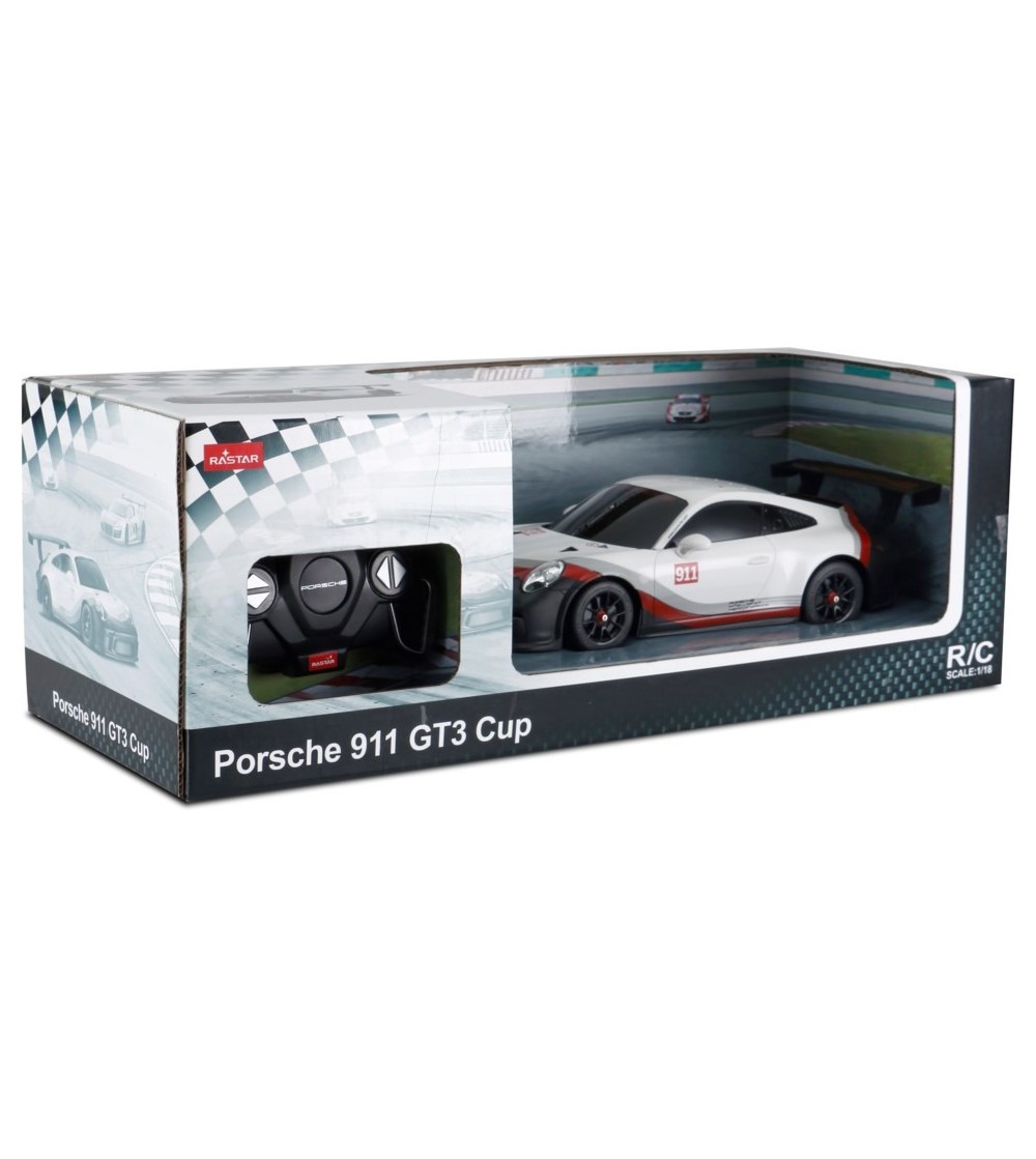 Masina cu telecomanda Porsche 911 GT3 Cup scara 1 la 18 - Mașinuțe cu telecomandă Masina cu telecomanda Porsche 911 GT3 Cup scara 1 la 18 - Mașinuțe cu telecomandă