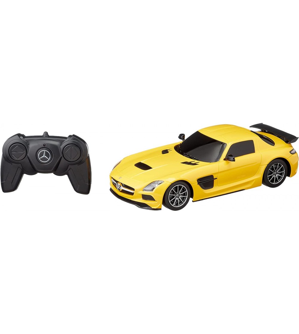 Masina cu telecomanda Mercedes-Benz SLS AMG galbena cu scara 1 la 18 - Mașinuțe cu telecomandă Masina cu telecomanda Mercedes-Benz SLS AMG galbena cu scara 1 la 18 - Mașinuțe cu telecomandă