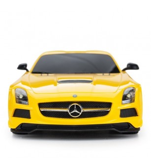 Masina cu telecomanda Mercedes-Benz SLS AMG galbena cu scara 1 la 18 - Mașinuțe cu telecomandă Masina cu telecomanda Mercedes-Benz SLS AMG galbena cu scara 1 la 18 - Mașinuțe cu telecomandă