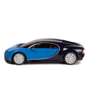 Masina cu telecomanda Bugatti Chiron albastru cu scara 1 la 24 - Mașinuțe cu telecomandă