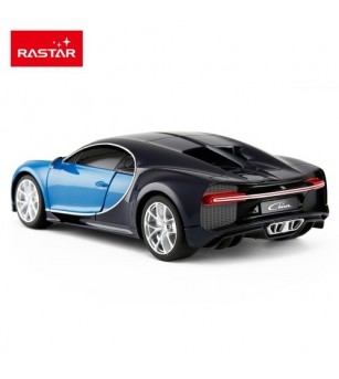 Masina cu telecomanda Bugatti Chiron albastru cu scara 1 la 24 - Mașinuțe cu telecomandă