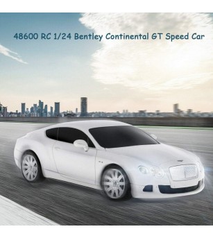Masina cu telecomanda Bentley Continental GT alb cu scara 1 la 24 - Mașinuțe cu telecomandă