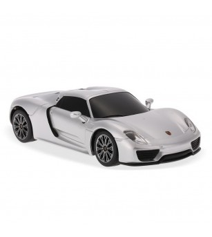 Masina cu telecomanda Porsche 918 Spyder argintiu cu scara 1 la 24 - Mașinuțe cu telecomandă Masina cu telecomanda Porsche 918 Spyder argintiu cu scara 1 la 24 - Mașinuțe cu telecomandă
