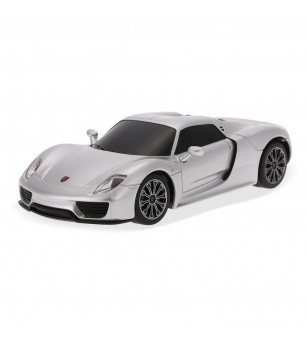 Masina cu telecomanda Porsche 918 Spyder argintiu cu scara 1 la 24 - Mașinuțe cu telecomandă Masina cu telecomanda Porsche 918 Spyder argintiu cu scara 1 la 24 - Mașinuțe cu telecomandă