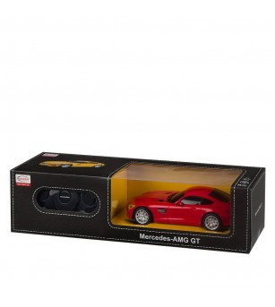 Masina cu telecomanda Mercedes AMG GT rosu cu scara 1 la 24 - Mașinuțe cu telecomandă