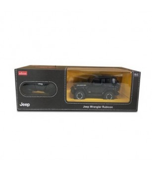 Masina cu telecomanda Jeep Wrangler JL negru scara 1 la 24 - Mașinuțe cu telecomandă