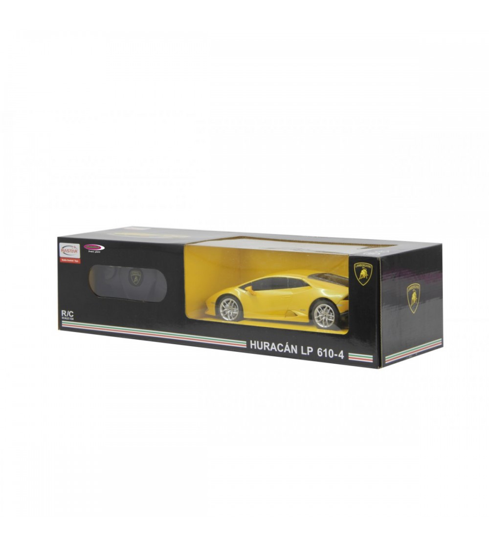 Masina cu telecomanda Lamborghini Huracán LP610-4 galben cu scara 1 la 24 - Mașinuțe cu telecomandă Masina cu telecomanda Lamborghini Huracán LP610-4 galben cu scara 1 la 24 - Mașinuțe cu telecomandă