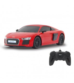 Masina cu telecomanda Audi R8 rosu cu scara 1 la 24 - Mașinuțe cu telecomandă Masina cu telecomanda Audi R8 rosu cu scara 1 la 24 - Mașinuțe cu telecomandă