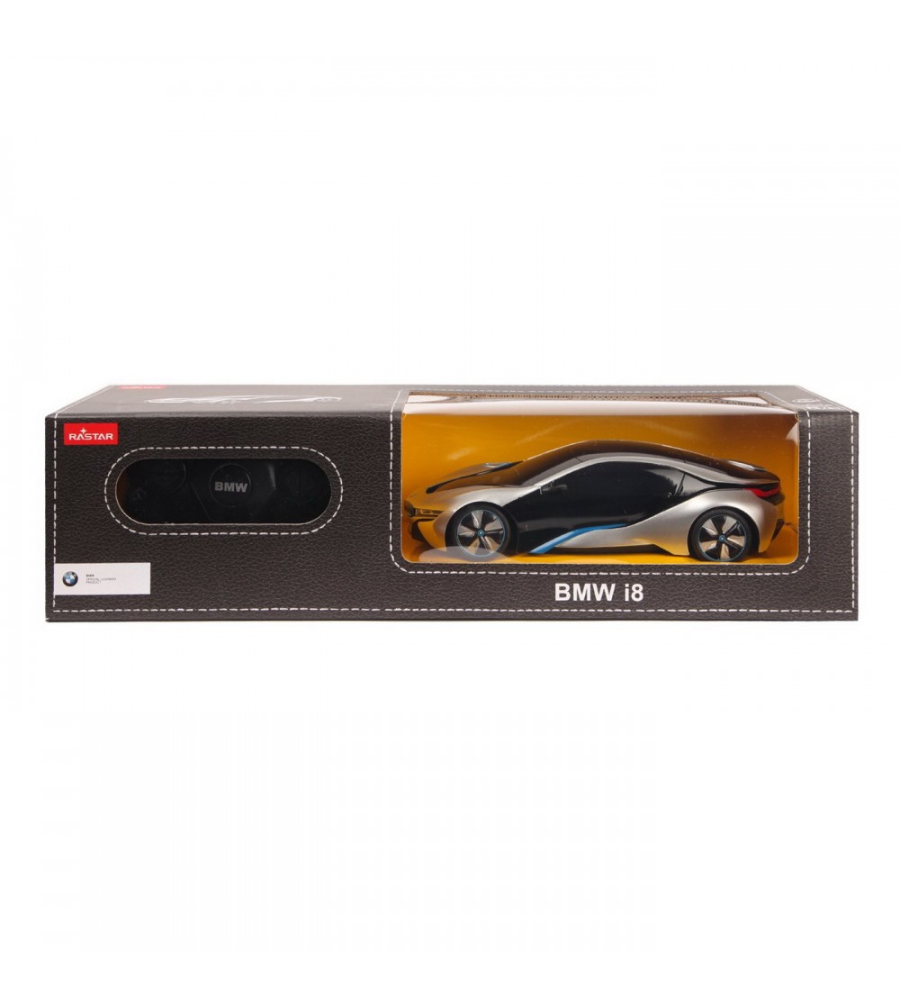 Masina cu telecomanda BMW I8 argintie scara 1 la 24 - Mașinuțe cu telecomandă Masina cu telecomanda BMW I8 argintie scara 1 la 24 - Mașinuțe cu telecomandă