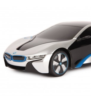 Masina cu telecomanda BMW I8 argintie scara 1 la 24 - Mașinuțe cu telecomandă Masina cu telecomanda BMW I8 argintie scara 1 la 24 - Mașinuțe cu telecomandă