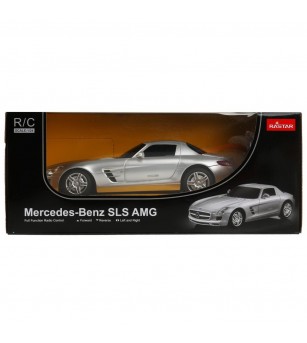 Masina cu telecomanda Mercedes-Benz SLS AMG argintie scara 1 la 24 - Mașinuțe cu telecomandă Masina cu telecomanda Mercedes-Benz SLS AMG argintie scara 1 la 24 - Mașinuțe cu telecomandă