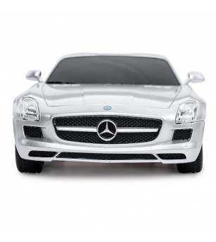 Masina cu telecomanda Mercedes-Benz SLS AMG argintie scara 1 la 24 - Mașinuțe cu telecomandă Masina cu telecomanda Mercedes-Benz SLS AMG argintie scara 1 la 24 - Mașinuțe cu telecomandă
