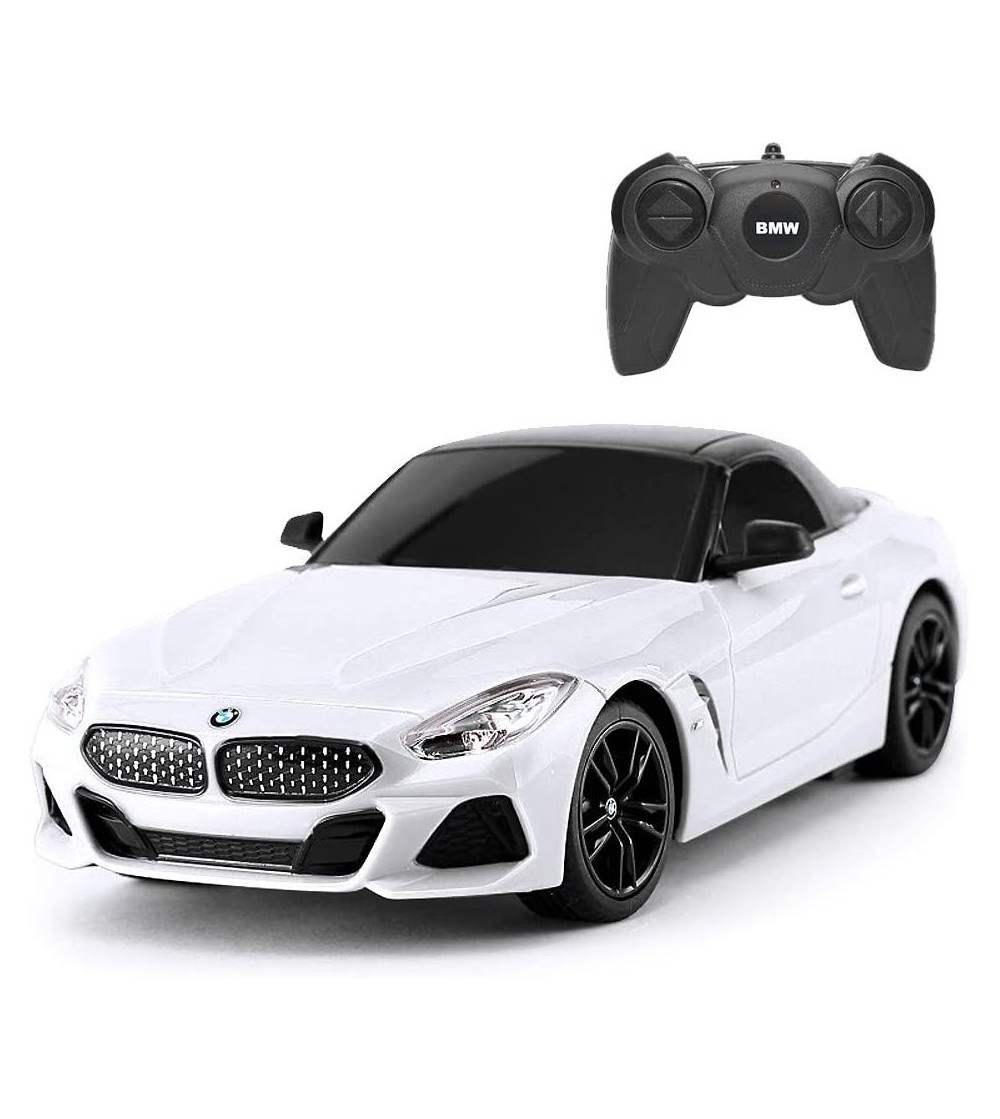 Masina cu telecomanda BMW Z4 alba scara 1 la 24 - Mașinuțe cu telecomandă