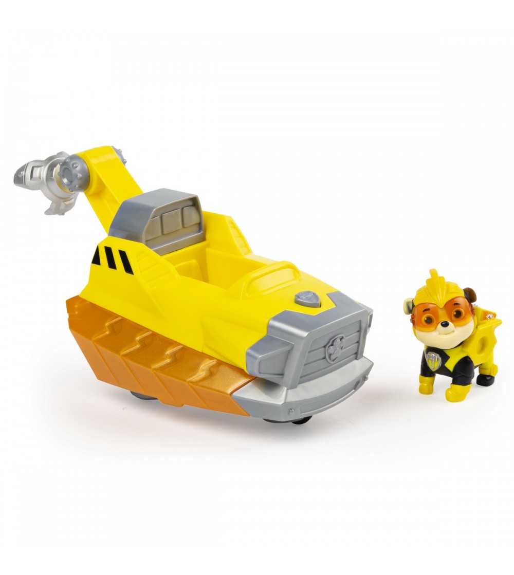 Patrula Catelusilor, vehicul cu figurina Rubble sunete si lumini - Jucării cu Patrula Cățelușilor