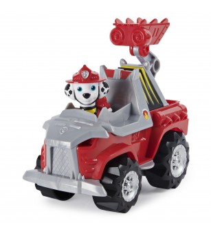 Patrula Catelusilor, set vehicul cu Catelus Marshall si figurina Dino surpriza - Jucării cu Patrula Cățelușilor