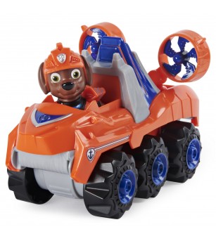 Patrula Catelusilor, set vehicul cu Catelus Zuma si figurina Dino surpriza - Jucării cu Patrula Cățelușilor