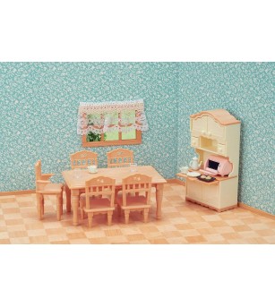 Sylvanian Families 5340 - Dining Room - Figurine Sylvanian Families 5340 - Dining Room - Figurine