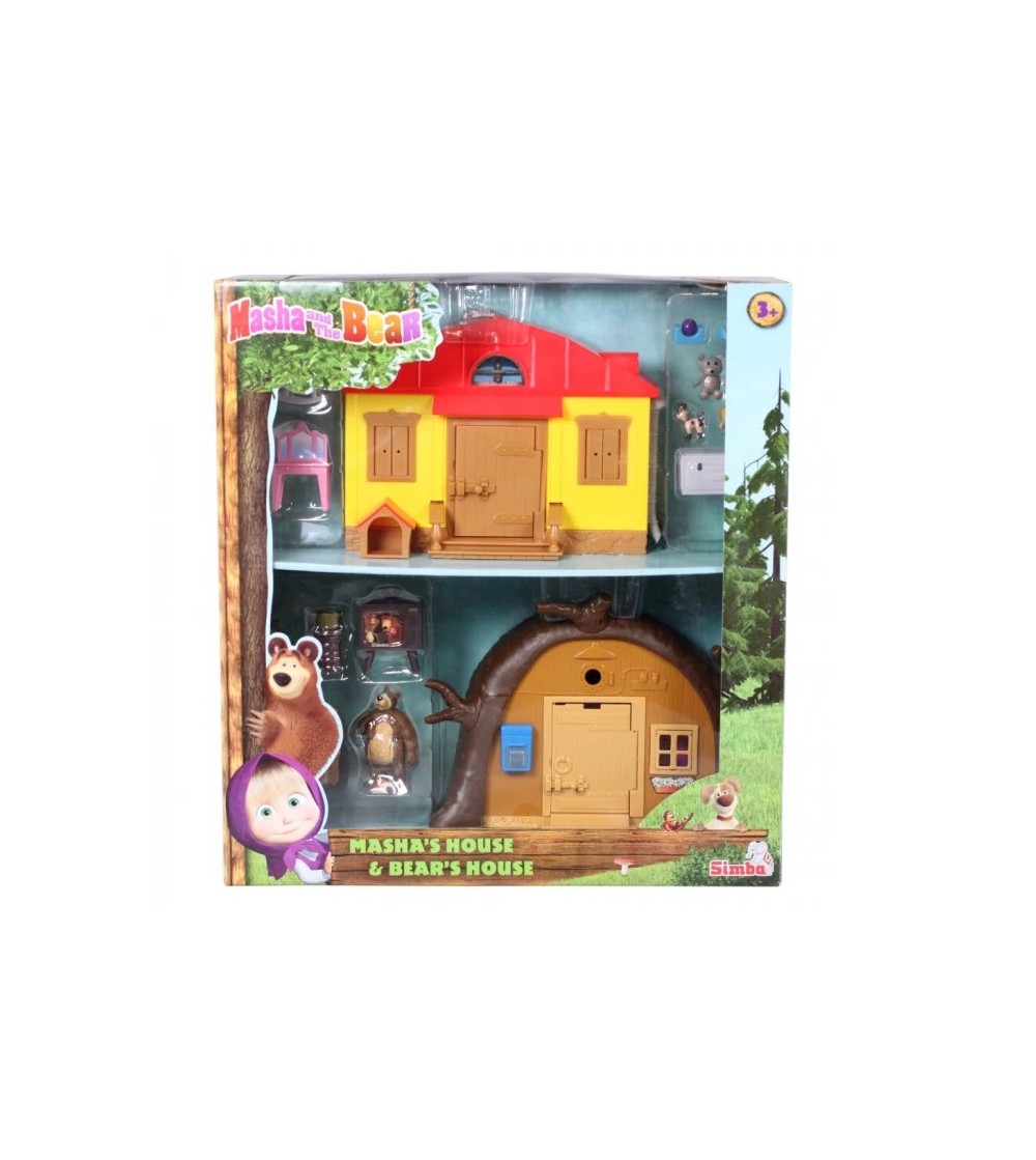 Masha set casa Mashei si casa Ursului - Jucării cu Masha și ursul