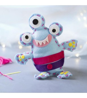 Set creativ - Kit fetru DIY - monstru - Seturi de cusut pentru copii