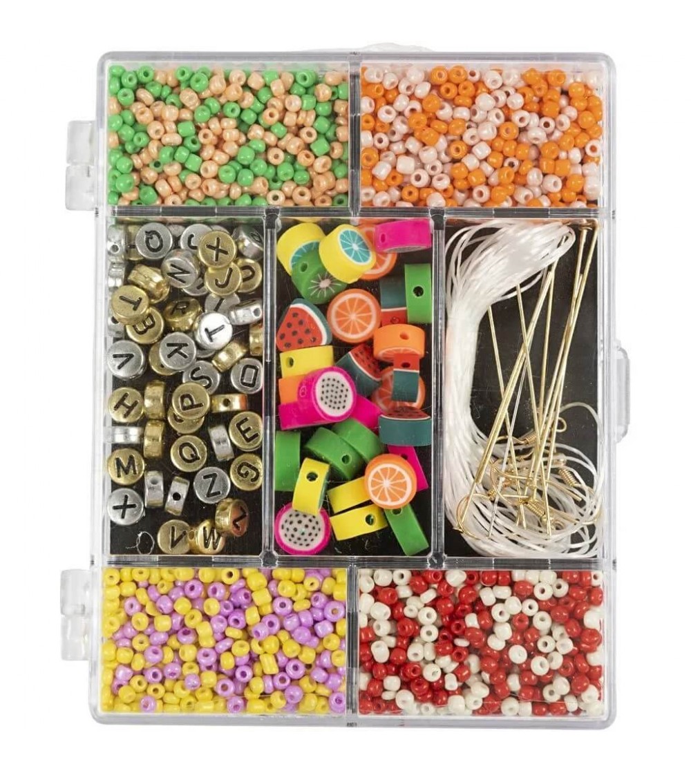 Kit creativ bijuterii - mărgele și accesorii culori îndrăznețe - Seturi cu mărgele și brățări