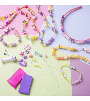 Kit creativ pentru confecționat bijuterii - culori asortate - Seturi cu mărgele și brățări